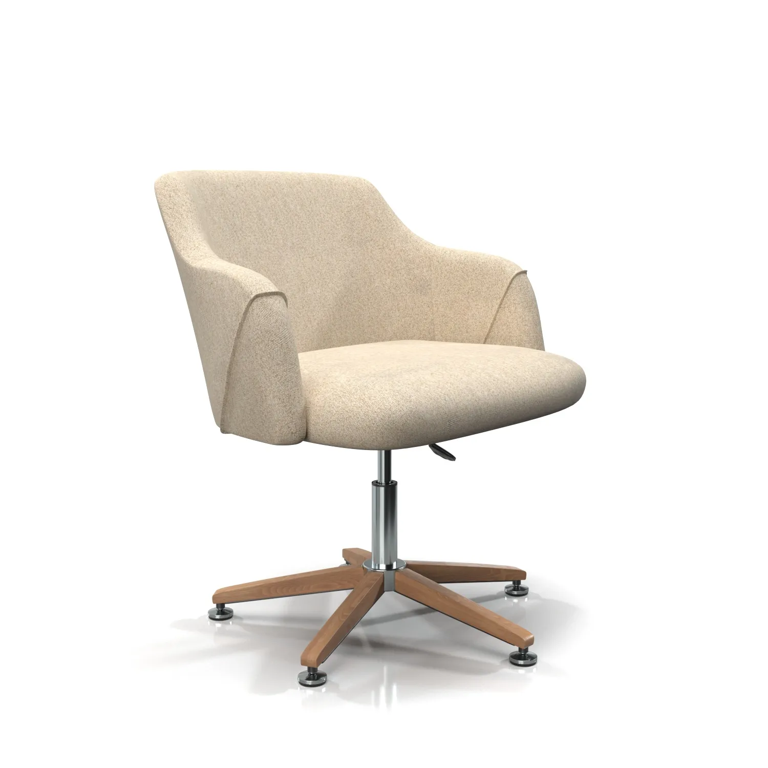 Edna Desk Chair PBR 3D Model_01